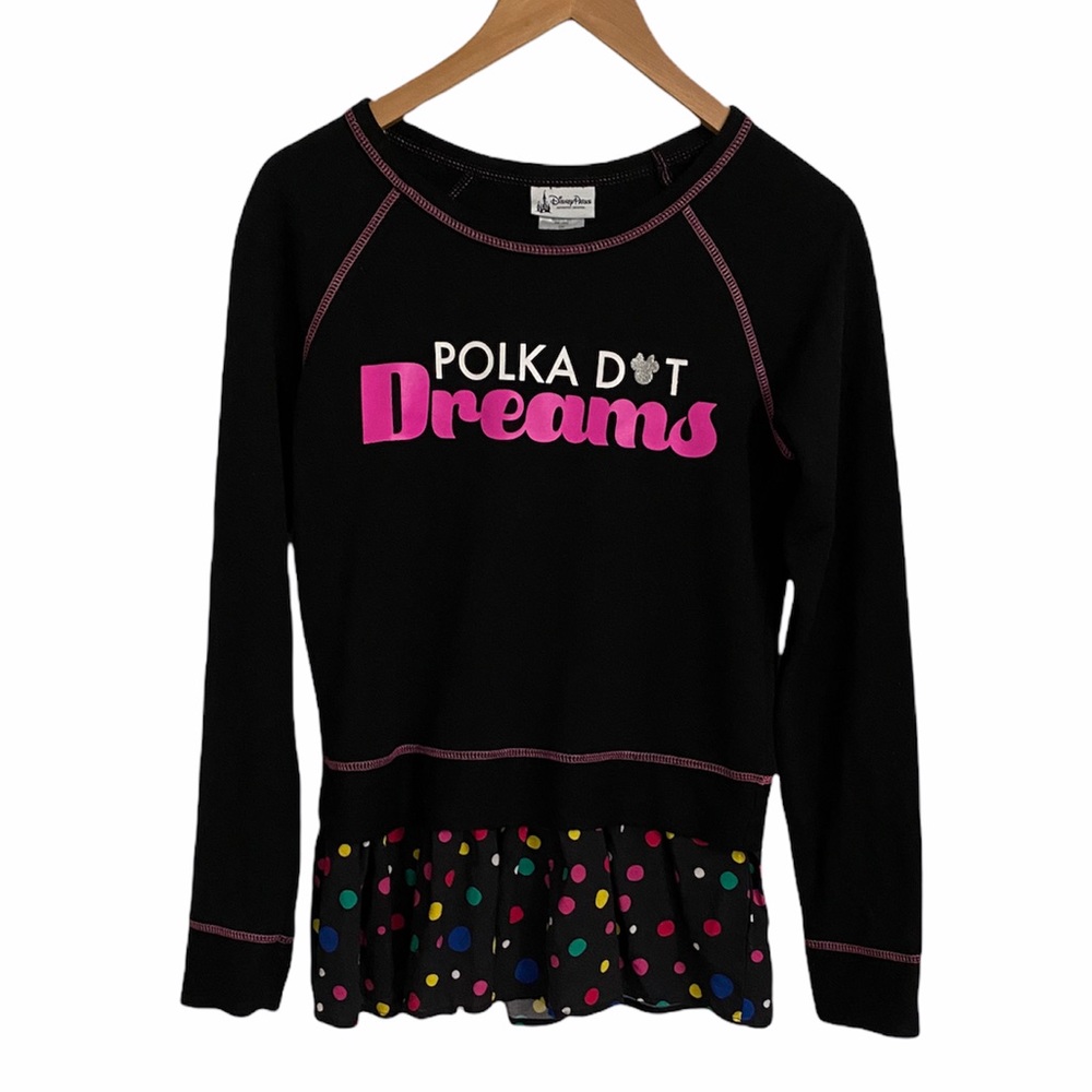 Disney Parks Polka Dot Dreams Minnie Long Sleeve Top NWOT Small